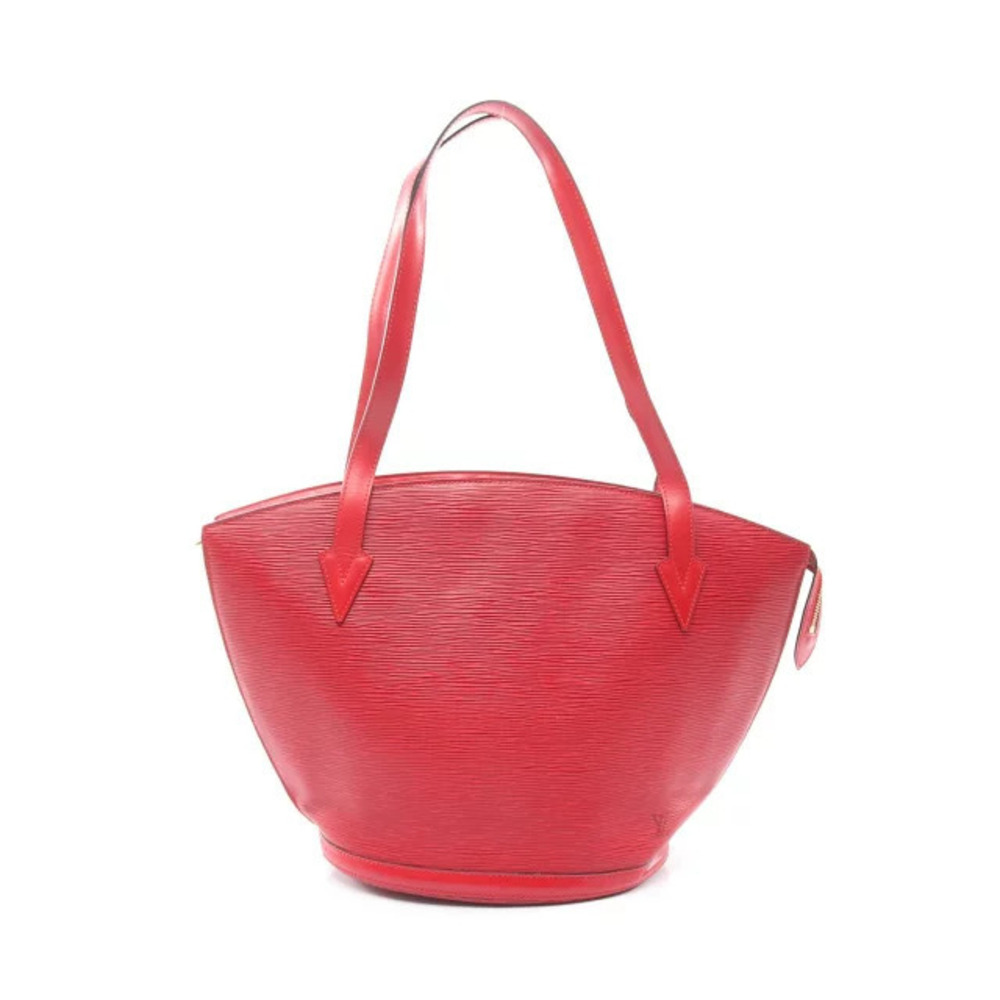 Louis Vuitton Saint Jacques Shopping Shoulder Bag Leather Epi Red